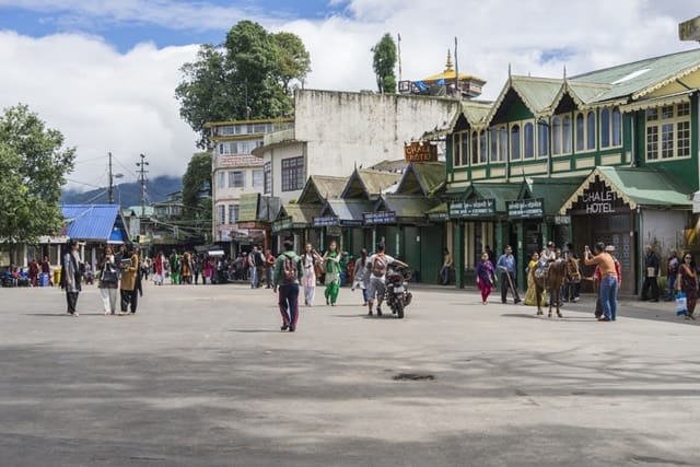 Tourist attraction in Darjeeling city: Darjeeling Chowrasta