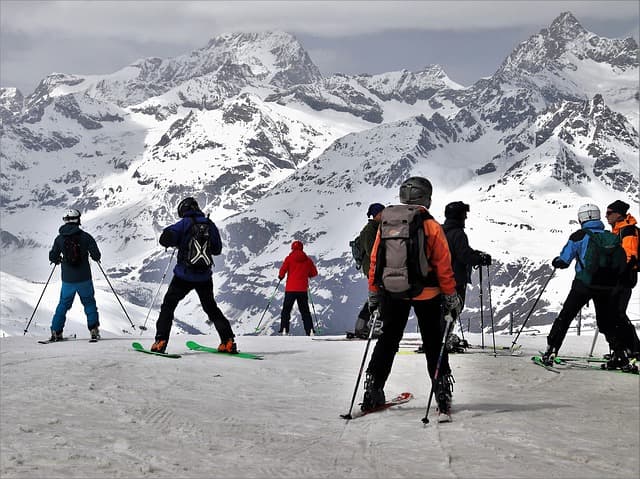 Skiing In The Sierra Nevada Mountains Spain