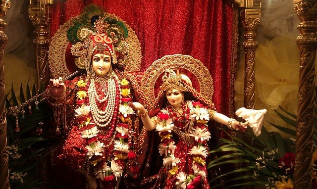 Offerings At The Vrindavan Temple