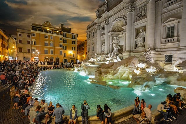 Trevi Fountain Coin Tradition