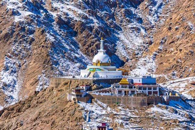 Leh- Shanti Stupa Of India