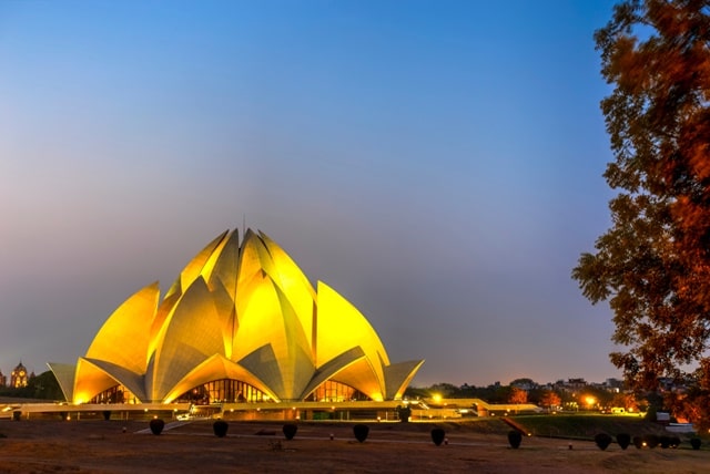  Lotus Temple At Night