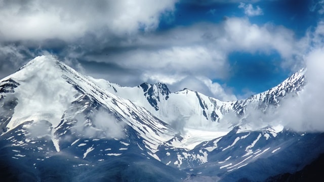 Mountain Range visible from Leh Ladakh India 