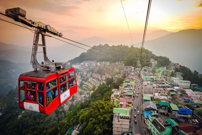 Paragliding, Ropeway In Gangtok